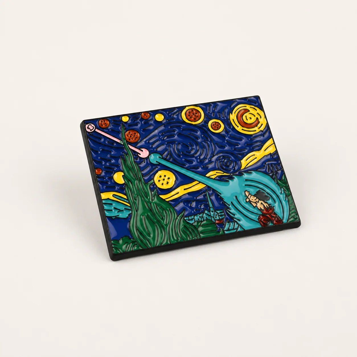 Starry Night Goku | 3 cm | Metal | Anime Pin | Dragon Ball thumbnail 6